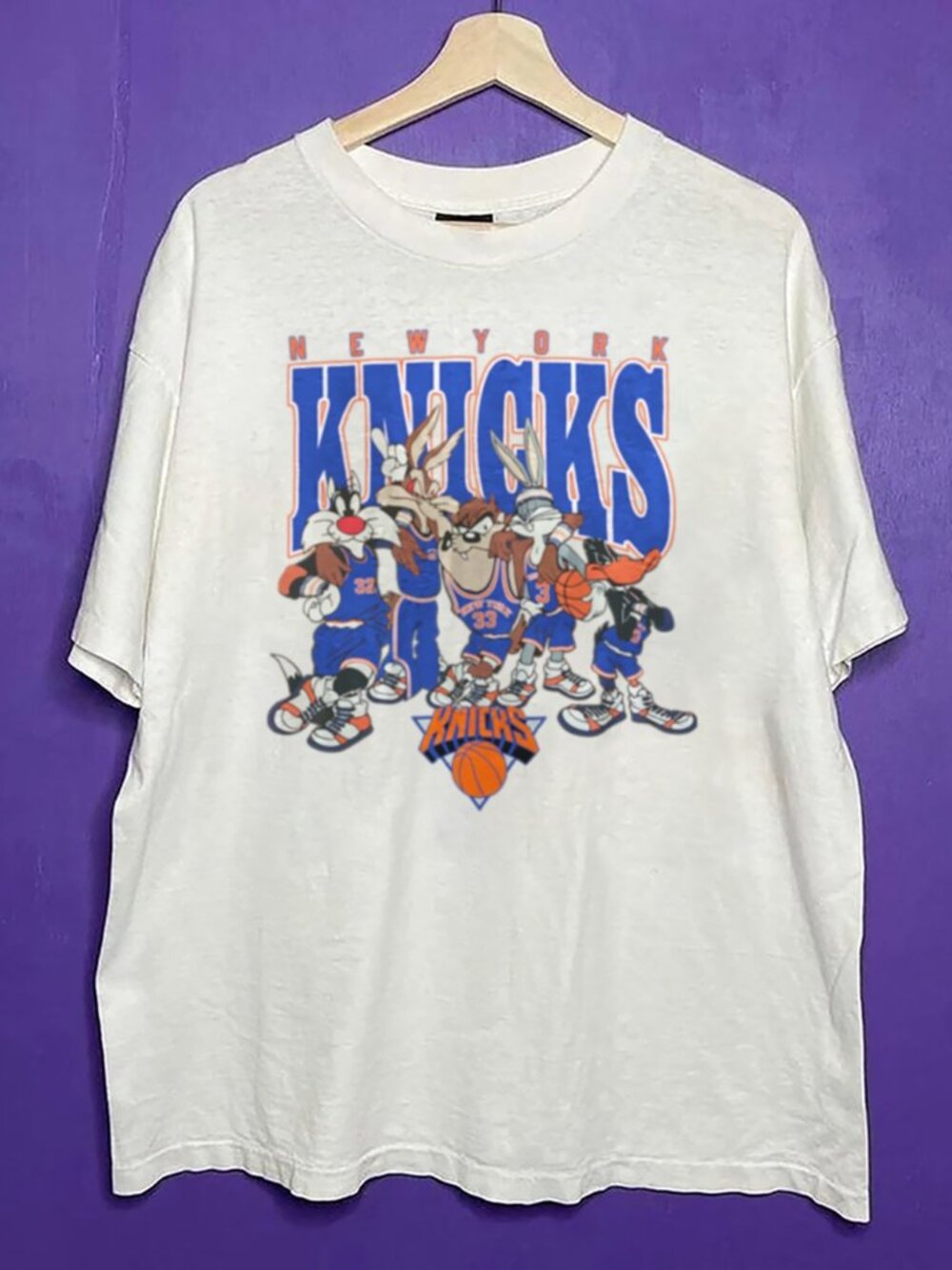 90s Vintage New York Knicks Looney Tunes Basketball Shirt, Retro NBA Shirt Tee